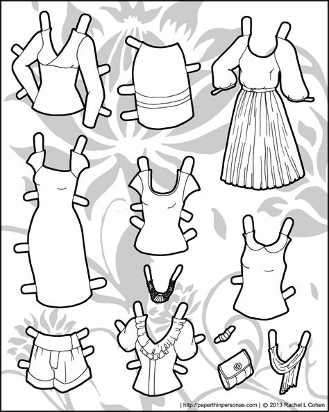 Some More Paper Doll Clothes For The Mannequins • Paper Thin Personas