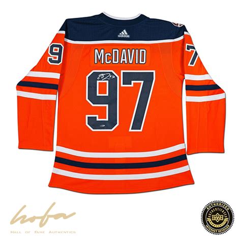 CONNOR MCDAVID EDMONTON OILERS AUTHENTIC ORANCE JERSEY WITH 40TH