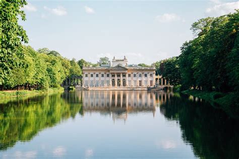 Lazienki Palace On Water At Lazienki Park In Warsaw Poland Stock Image Image Of Poland Place