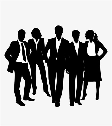 Group Of Men Silhouette Png