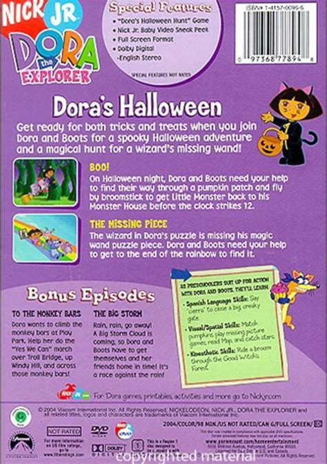 Dora The Explorer Doras Halloween Parade Dvd B59