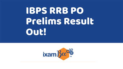 Ibps Rrb Po Prelims Exam Result Declared Check Now