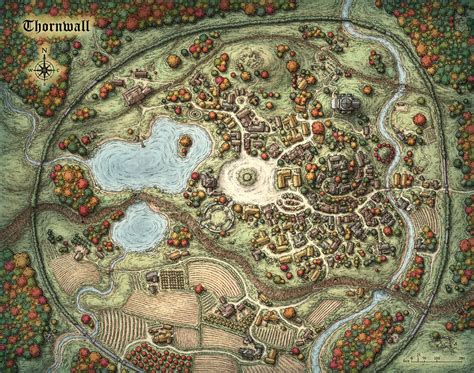 Mike Schleys Portfolio Fictional City Maps Fantasy World Map