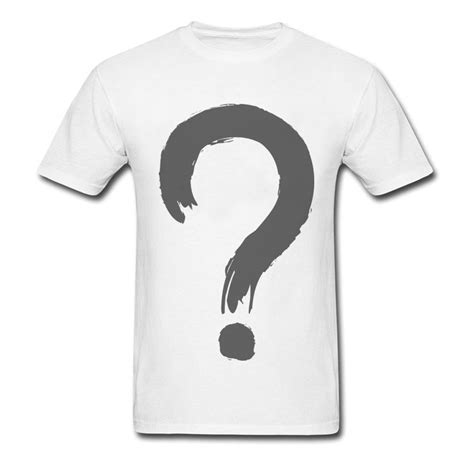 Question Mark Symbol T Shirt Student 2018 Cool Graphic T Shirts For Men
