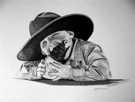 Rodeo Day Drawing By John Bowman