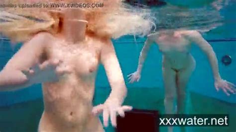Milana And Katrin Strip Eachother Underwater Apetube