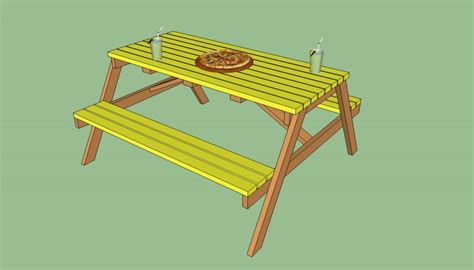 How To Build A Wooden Picnic Table Howtospecialist How To Build
