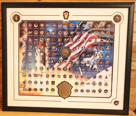Sold Price 135 Space Shuttle Pin Set Collection Framed December 6