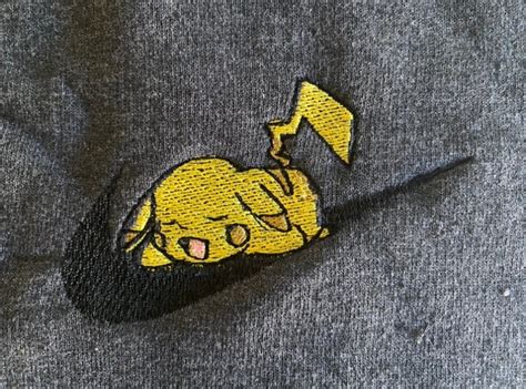 Anime Pikachu Swoosh Hoodie Etsy