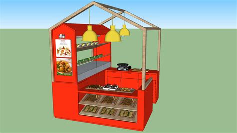 Food Stall Booth Design 3d Warehouse