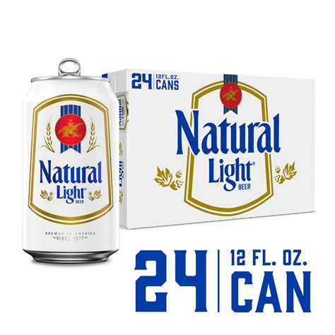Natural Light Beer 24 Pack Beer 12 Fl Oz Cans 4 2 Abv Domestic