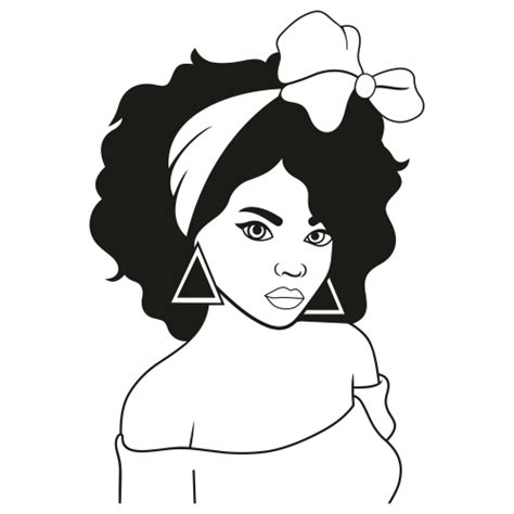 Black Woman Doll Svg Afro Woman Vector File Black Girl Bow Svg Cut