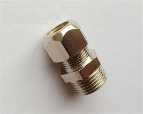 Compression 532 Or 4mm Tubing Od X M6 M6x1 Male Metric Brass Fitting
