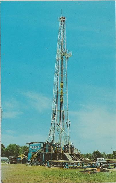 Sw Jonesville Hillsdale Mi Huge Oil Rig Of David Drilling Compnay Oil