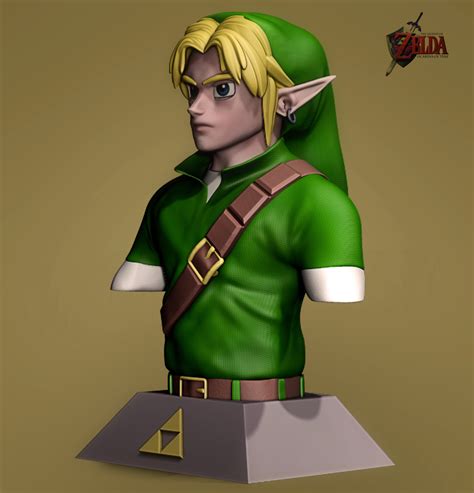 Artstation Adult Link Zelda Ocarina Of Time Bust