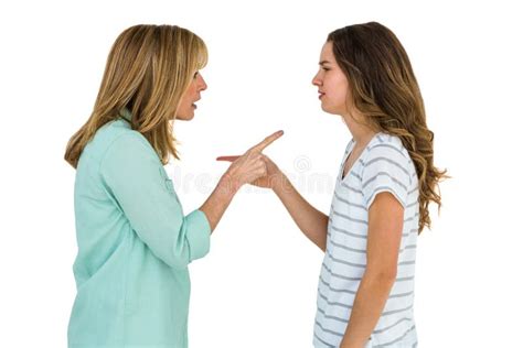 Mother And Daughter Arguing Stock Photo Image Of Anger Fury