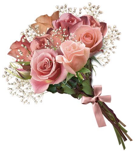 Bouquet Flowers Png Transparent Image Download Size 445x500px
