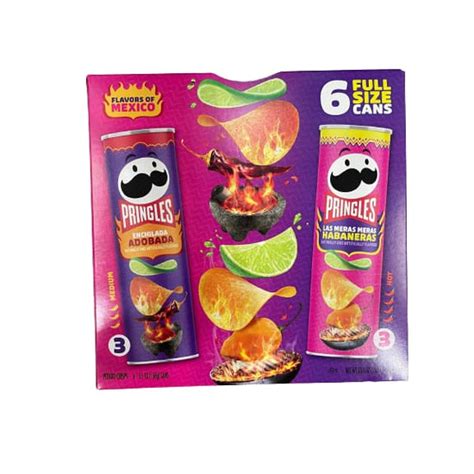 Pringles Flavor Of Mexico Variety Pack 6 X 55 Oz Shelhealth