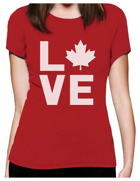 Canadian Maple Leaf Love Canada Day Women T Shirt T Idea Ebay