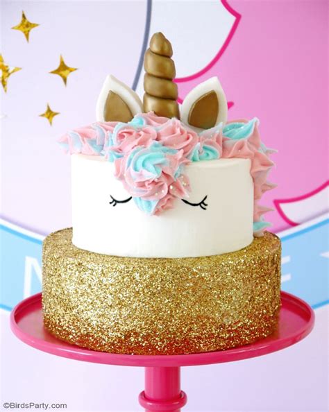 Alternating layers of buttery vanilla funfetti cake and rich chocolate cake adorned with buttercream flowers. How To Make a Unicorn Birthday Cake - Party Ideas | Party ...