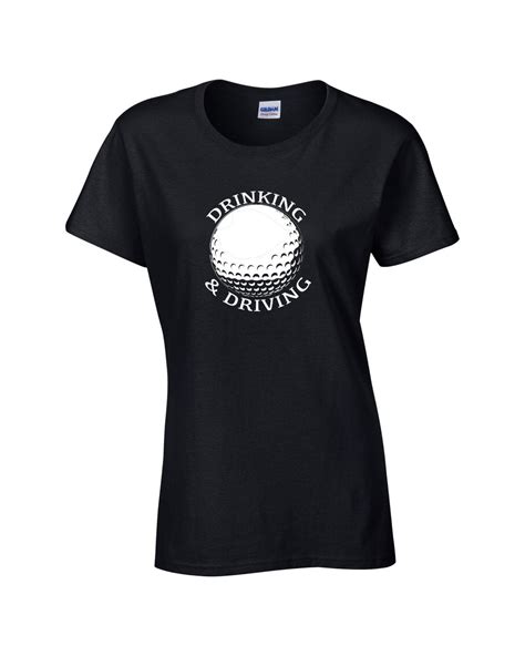 Funny Golfing Drinking And Driving T Shirt Mens Womens Hand Printed By
