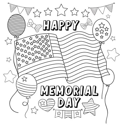 25 Free Printable Memorial Day Coloring Pages 23a