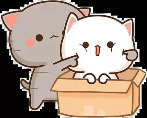 Cute Kawaii Cats Cartoon Anime Sticker By Breetou Cute Anime Cat Cute