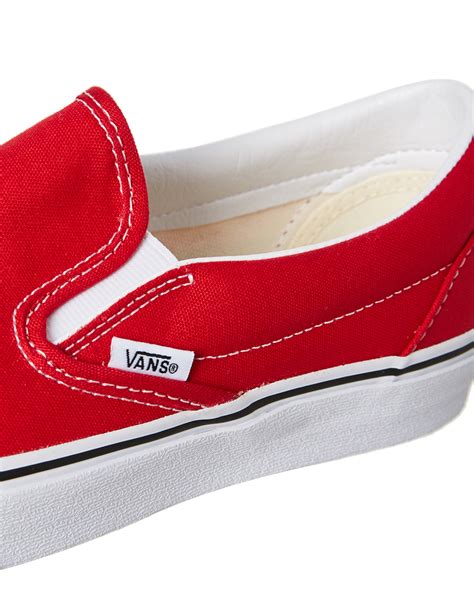Vans Womens Classic Slip On Racing Red Surfstitch