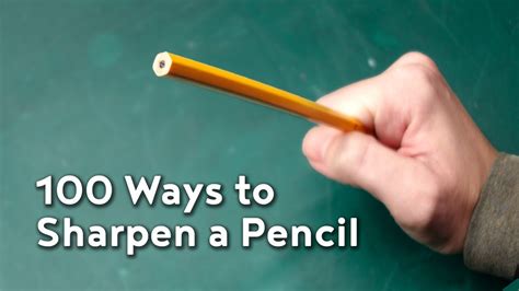 How To Sharpen A Pencil Without A Sharpener Or Scissors