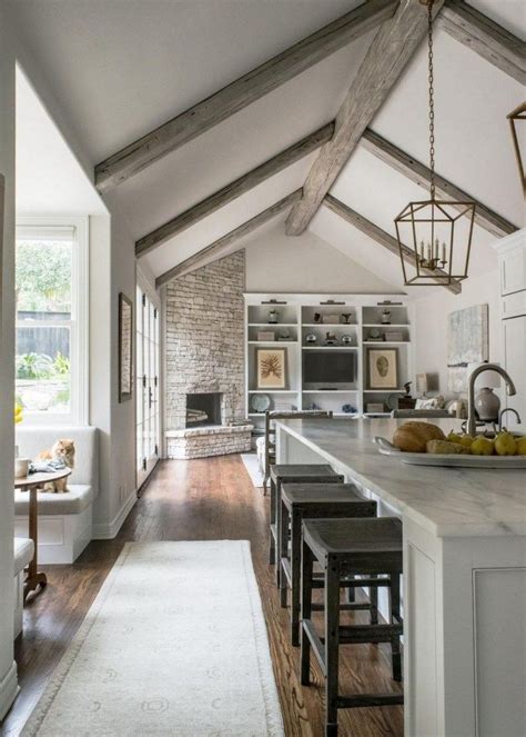 Modern Farmhouse Home Farmhouse Room Vaulted Ceiling Kitchen Contemporary Kitchen