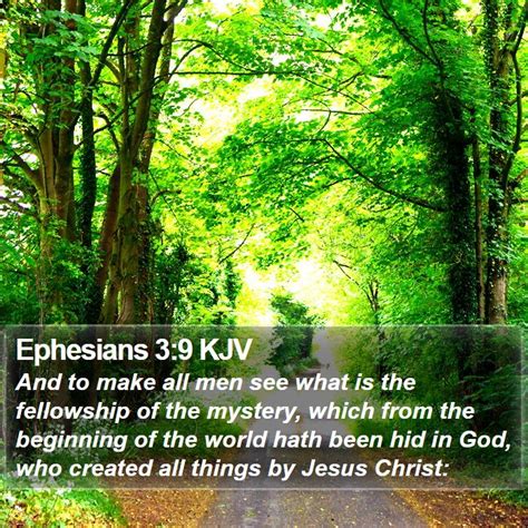 Ephesians 39 Kjv And To Make All Men See What Is The Fellowship Of