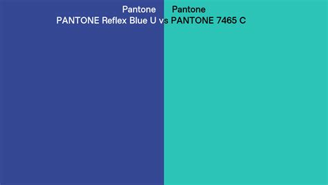 Pantone Reflex Blue U Vs Pantone 7465 C Side By Side Comparison