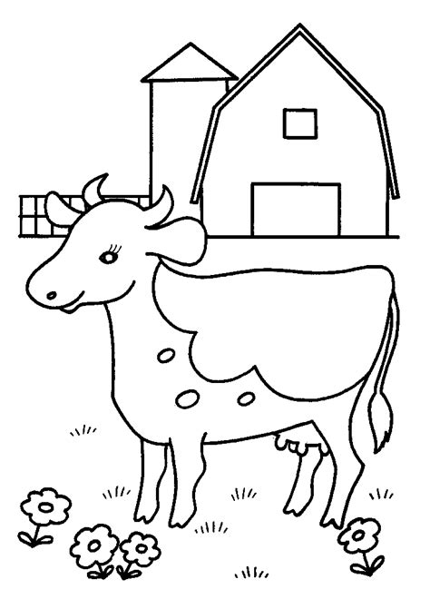 Free Printable Cow Coloring Page For Kids Coloring Home