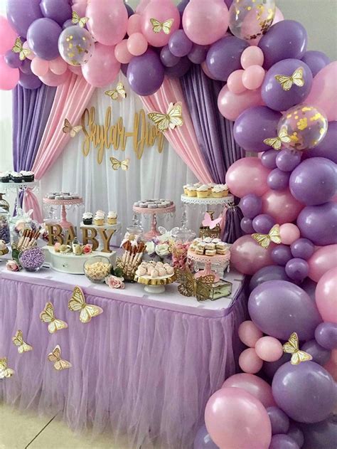 Buy 126pcs Purple Butterfly Fairy Balloons Baby Shower Birthday Party