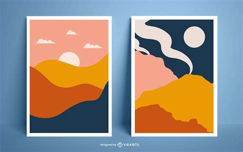 Liquid Abstract Poster Template Vector Download