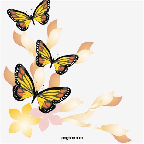 خلفية فراشات Png