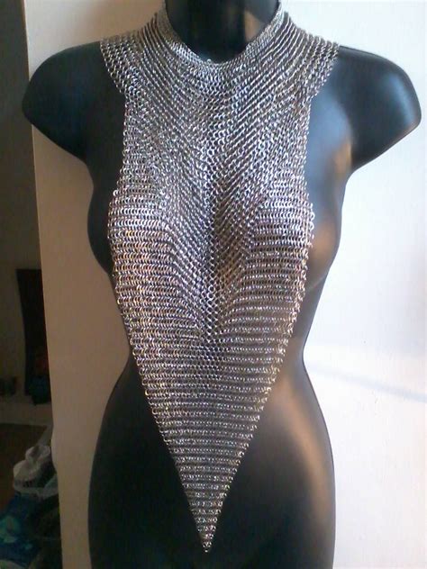 fantasy inspiration style inspiration high fantasy chain mail armor crochet top