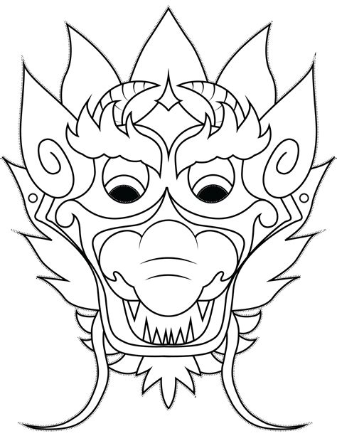 Every pattern on our site is available in a convenient bundle starting at only $19.99. chinese dragon mask printable templates coloring page hd id 89227 ... - ClipArt Best - ClipArt Best