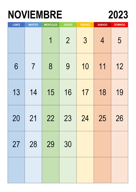 Calendario Noviembre 2023 Calendarios Su