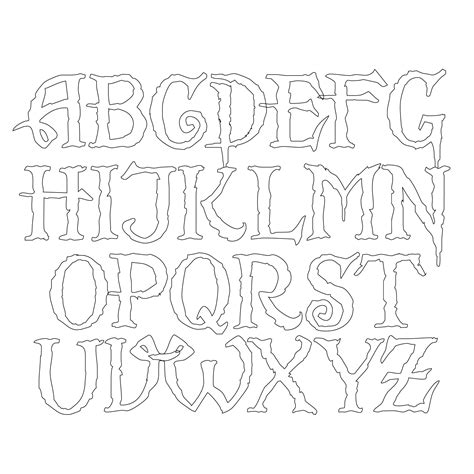 Medium Size Alphabet Letter Printable