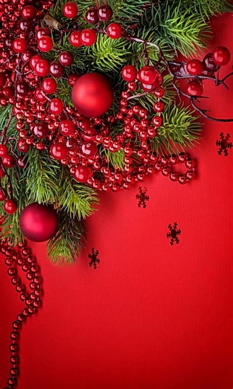 Download 480x800 Red Christmas Decoration Cell Phone