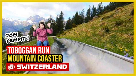 🇨🇭 Toboggan Mountain Coaster At Switzerland Rodelbahn Oeschinensee