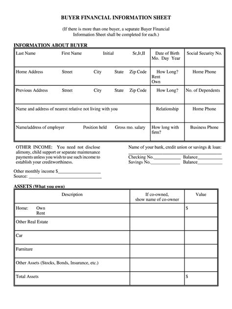 real estate buyer information form pdf fill out and sign online dochub