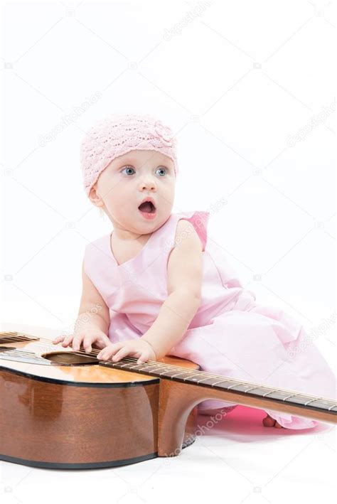 Little Child Baby Playing Guitar Stock Photo By ©dedukh 98798624