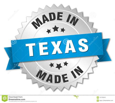Made In Texas Badge Stock Vector Illustration Of Seal 121703241