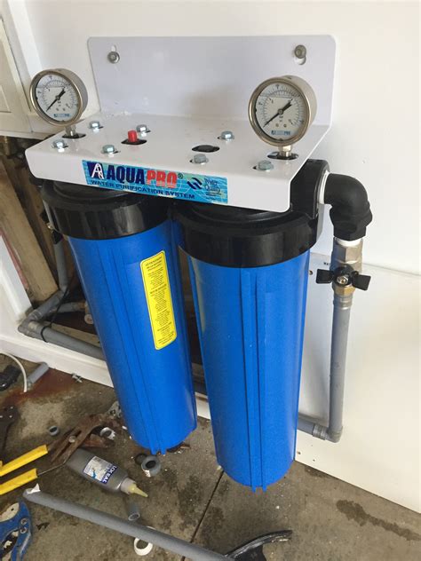 Inline Whole House Filter System Chlorine Removal Installed The