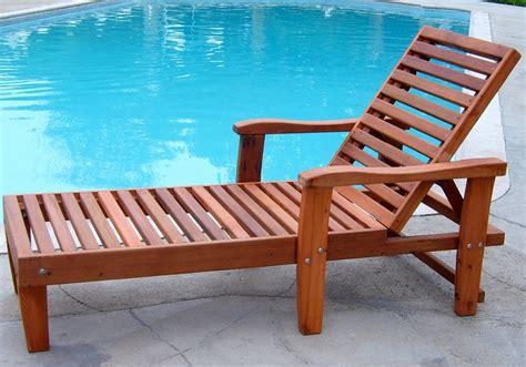 100 Solid Wood Pool Lounger Made From Redwood