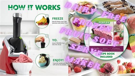 Dairy Free Frozen Fruitsoft Serve Maker Includes 75 Recipes 200 W
