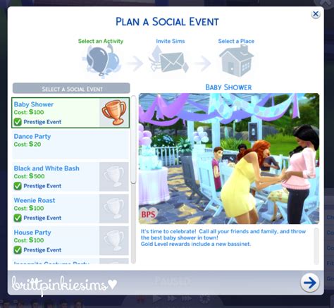 My Sims 4 Blog Updated The Sims 4 Baby Shower Custom