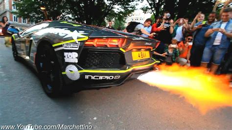 Lamborghini Aventador Epic Flamethrower Exhaust Youtube